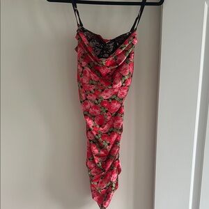 For Love & Lemons mini dress with built in lace bra